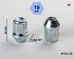 Nut 12X1.25 H19  D2 (300)