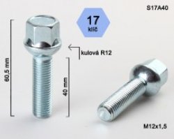 Var�tas 12X1.5 40 sfer/cink S17A40 (250)