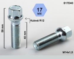Var�tas 14X1.5 40 H17 sferinis S17D40-RDTT(200)